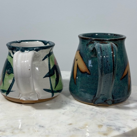 ☕️Set of 2 Handmade Tea or Coffee Mugs, Artist Signed, Includes 6 Tea Bags - Picture 8 of 16
